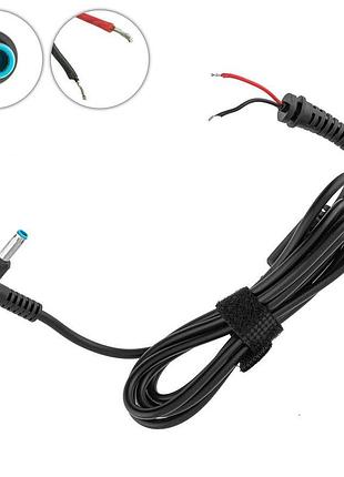 Оригинальный dc кабель питания для бп hp 90w 4.5x3.0мм+pin, l-образный штекер, 2 провода (от бп к ноутбуку)