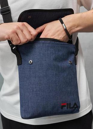 Борсетка fila меланж синий 3