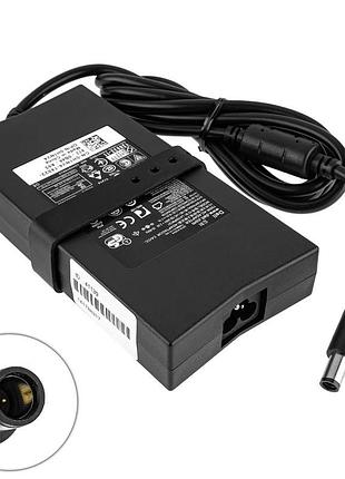 Оригинальный блок питания для ноутбука dell 19.5v, 7.7a, 150w, 7.4*5.0-pin, black, slim rectangular