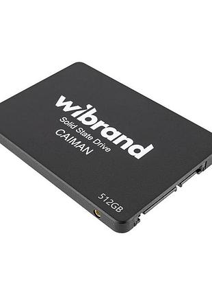 Жорсткий диск 2.5" ssd 512gb wibrand caiman, wi2.5ssd/ca512gb, 3d tlc nand, sata-iii 6gb/s, зап/чт. - 470/560мб/с, bulk