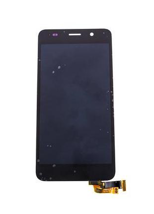 Дисплей для смартфона (телефона) huawei honor 4a, ascend y6 (scl-l01, scl-l04, scl-l21), black (в сборе с тачскрином)(без рамки)