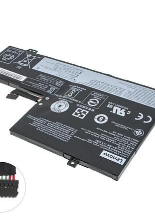 Оригінальна батарея для ноутбука lenovo l17l3pb0 (chromebook 100e, 300e, 500e) 11.4v 3685mah 42wh black (5b10q13163)
