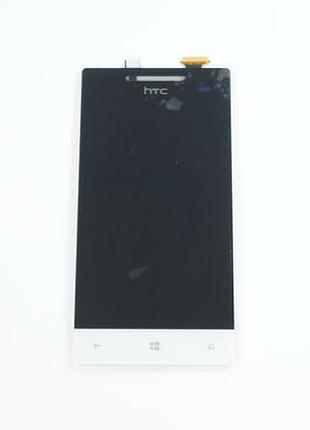 Дисплей для смартфона (телефона) htc windows phone 8s a620e, white (в сборе с тачскрином)(без рамки)