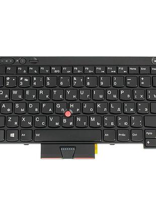 Клавиатура для ноутбука lenovo (thinkpad: t430, t430i, t430s, t530, t530i, x230, x230i, x230s) rus, black, подсветка клавиш