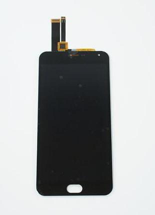 Дисплей для смартфона (телефону) meizu m2 note, black (у зборі з тачскріном)(без рамки)