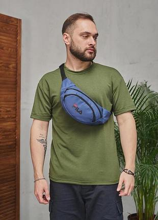 Бананка fila синя, чорне лого #