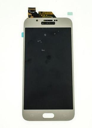 Дисплей для смартфона (телефона) samsung galaxy a8 (2016), sm-a800, gold (в сборе с тачскрином)(без рамки)(oled)