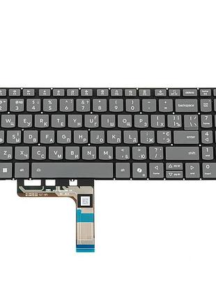 Клавиатура для ноутбука lenovo (ideapad slim: 3 16ahp10 series) ukr, black, без фрейма, подсветка клавиш