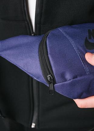 Бананка синяя nike, черное лого 4