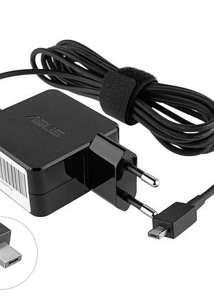 Оригінальний блок живлення для ноутбука asus 19v, 33w, для asus eee book x205ta, f205ta, special usb connector, квадратний, black