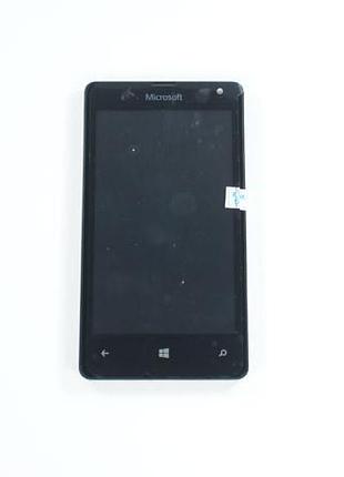Дисплей для смартфона (телефона) microsoft lumia 435 (nokia), black (в сборе с тачскрином)(без рамки)