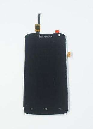 Дисплей для смартфона (телефону) lenovo s820, black (у зборі з тачскріном)(без рамки)