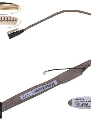 Шлейф матрицы для ноутбука msi (gx620, gx630, 1651x) (k19-3040006-h39)