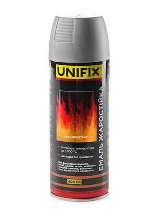 Эмаль жаростойкая unifix 400мл серебро (951071)