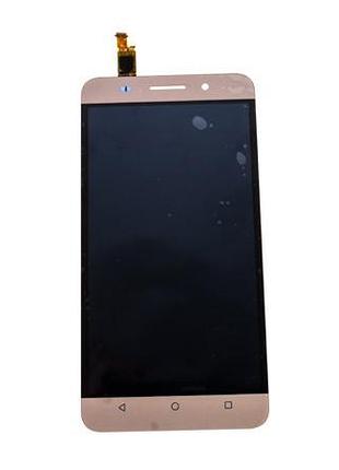 Дисплей для смартфона (телефона) huawei honor 4x (cherryplus-l11),che2-l11,glory play 4x, gold (в сборе с тачскрином)(без рамки)