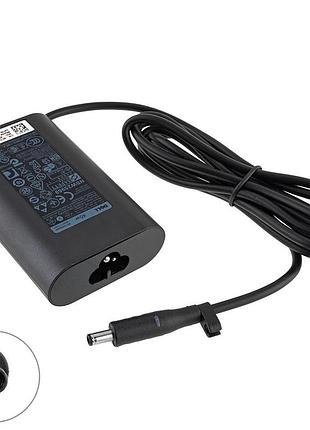 Оригинальный блок питания для ноутбука dell 19.5v, 2.315a, 45w, 4.5*3.0-pin, black, ovale
