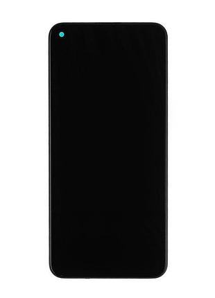 Дисплей для смартфона (телефона) xiaomi redmi note 9t 5g, nightfall black, (в сборе с тачскрином)(с рамкой)(service original)
