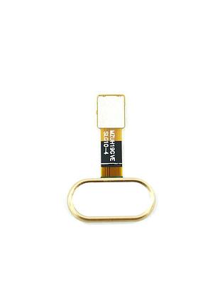 Шлейф для meizu m5s (m612), с кнопкой меню (home), gold