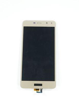 Дисплей для смартфона (телефону) huawei y5 (2017), y6 (2017), y5 iii, honor 6 play, nova young, gold (у зборі з тачскріном)(без