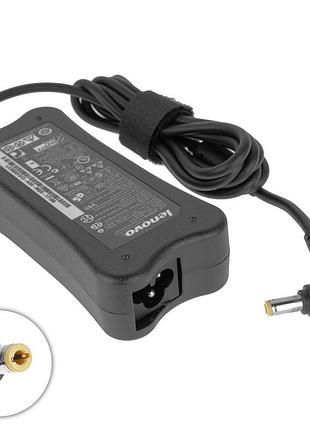 Оригінальний блок живлення для ноутбука lenovo 19v, 3.42a, 65w, 5.5*2.5mm, l-подібний роз'єм, black, bone shape