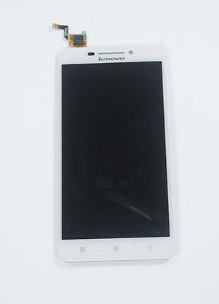 Дисплей для смартфона (телефону) lenovo a5000, white (у зборі з тачскріном)(без рамки)
