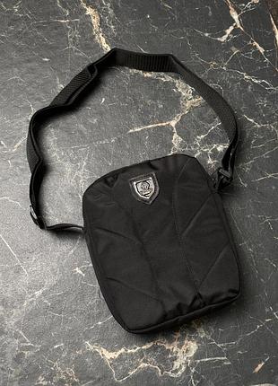 Борсетка черная philipp plein