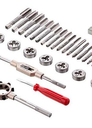 Набор метчиков и плашек intertool 32 ед. pro (sd-8032) 3