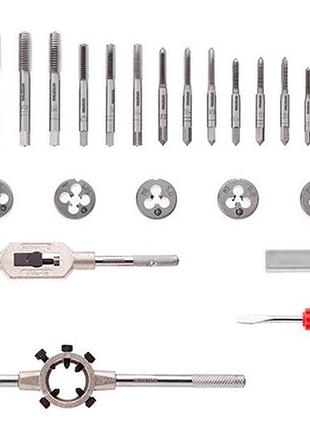 Набор метчиков и плашек intertool 32 ед. pro (sd-8032) 4