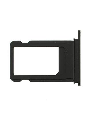 Роз'єм sim-карти для apple iphone 7 plus, black, оригінал 2