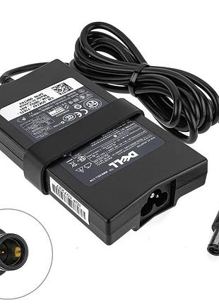 Оригинальный блок питания для ноутбука dell 19.5v, 3.34a, 65w, 7.4*5.0-pin, black, slim rectangular