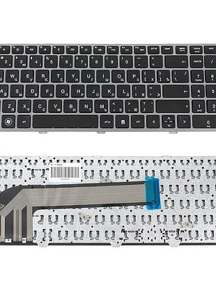 Клавіатура для ноутбука hp (probook: 4540s, 4545s) rus, black, silver frame