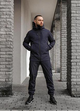 Комплект мужской soft shell "easy" intruder синий