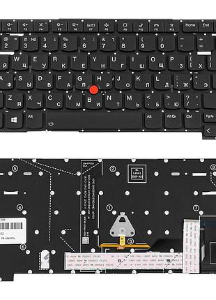 Клавиатура для ноутбука lenovo (thinkpad: p1 gen 4) rus, black, без фрейма, подсветка клавиш (оригинал)