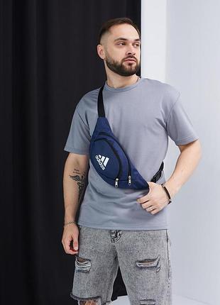Бананка adidas синяя 4