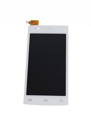 Дисплей для смартфона (телефона) fly fs451 nimbus 1, white (в сборе с тачскрином)(без рамки)