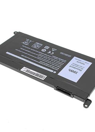 Батарея для ноутбука dell wdx0r (inspiron: 15 5568, 13 5368, 13 5378) 11.4v 3400mah 39wh black