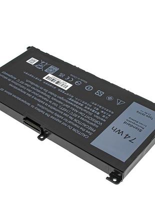 Батарея для ноутбука dell 357f9 (inspiron 15 7559, 15 7566, 15 7567) 11.4v 6480mah 74wh black