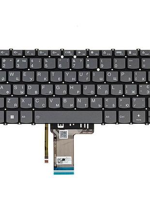 Клавиатура для ноутбука lenovo (yoga 7 14ial7) ukr, black, без фрейма, подсветка клавиш