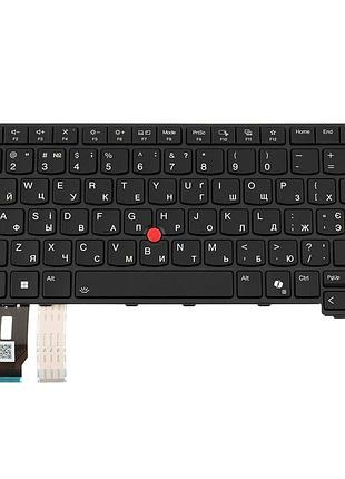 Клавиатура для ноутбука lenovo (thinkpad: l14 gen 5) ukr, black, подсветка клавиш (copilot)
