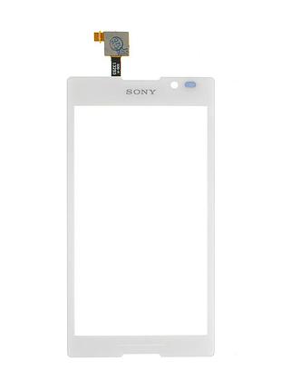 Тачскрин для sony c2305 s39h xperia c, white, оригинал