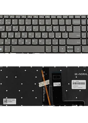 Клавиатура для ноутбука lenovo (ideapad: 330s-15) ukr, black, без фрейма, подсветка клавиш (оригинал)