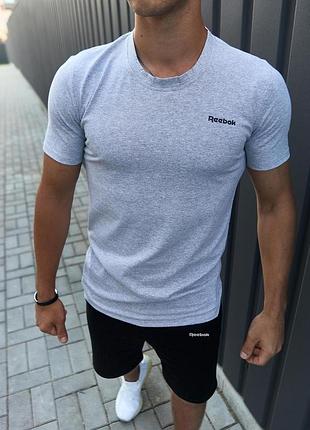 Футболка reebok серая