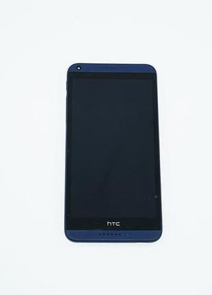 Дисплей для смартфона (телефона) htc desire 816, desire 816w, blue (в сборе с тачскрином)(с рамкой)(желтый шлейф)