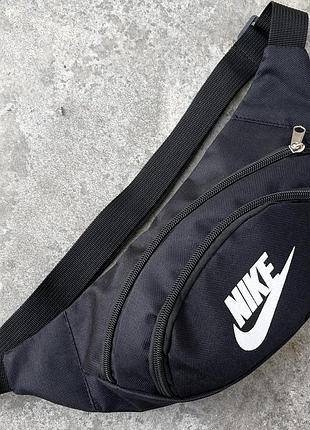 Бананка nike чорна з білим лого # 3