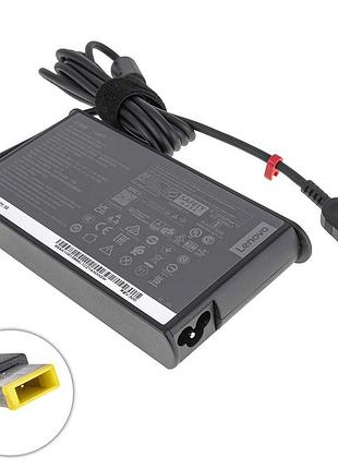 Оригінальний блок живлення для ноутбука lenovo 20v, 8.5a, 170w, usb+pin (square 5 pin dc plug), black, slim ovale