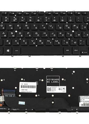 Клавиатура для ноутбука dell (xps: 13 9333, l321x, 322x) rus, black, без фрейма, подсветка клавиш