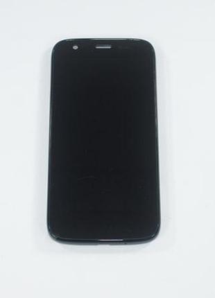 Дисплей для смартфона (телефона) motorola moto g black (в сборе с тачскрином)(с рамкой) uacrf