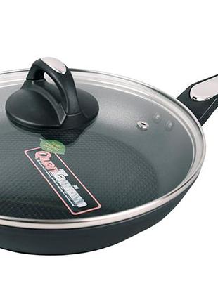Сковорода антипригарна maestro 280 мм з кришкою mr-1207-28 (mr-1207-28)