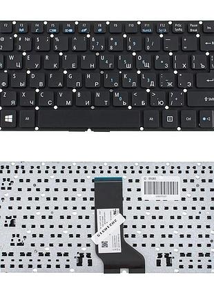 Клавіатура для ноутбука acer (as: e5-422, e5-473) rus, black, без фрейма