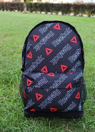 Рюкзак черно красный reebok 4